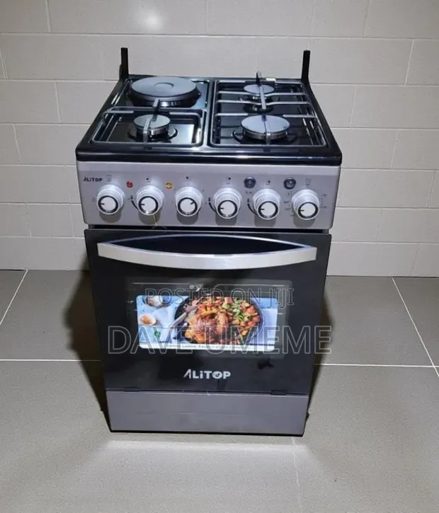 Alitop 4-Burner Cooker (3 Gas, 1 Electric) - 1
