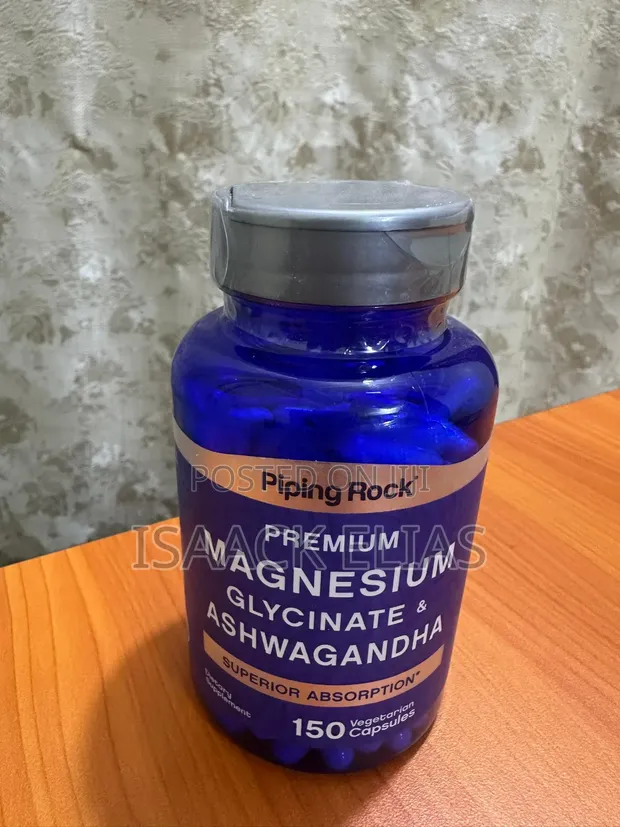 Piping Rock Magnesium Glycinate Ashwagandha Premium - 1