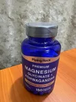 Piping Rock Magnesium Glycinate Ashwagandha Premium - 1