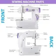 Portable Mini Sewing Machine with Extension Table - 2