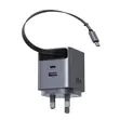 Ugreen Nexode Pro 65W GaN Fast Charger with Retractable Cable - 2