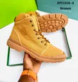 Men's New Original Leather Boots/Sneaker Boots - Brown/Beige - 2