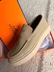 Viatu vya Kiume vya Hermes Moccasins - Ngozi Halisi - 1