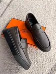 Viatu vya Kiume vya Hermes Moccasins - Ngozi Halisi - 5