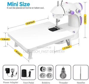 Mini Portable Sewing Machine with Extension Table