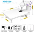 Mini Portable Sewing Machine with Extension Table - 1