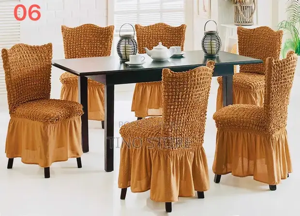 Seersucker 6pc Chair Covers - 1