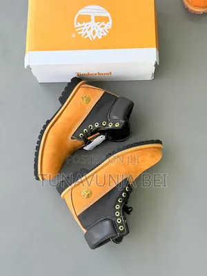 Timberland Black and Brown Boots