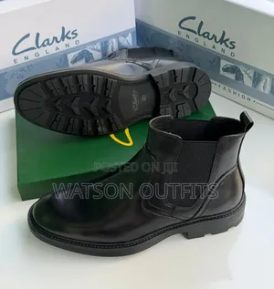 Clarks Leather Boots - Men's High Cut