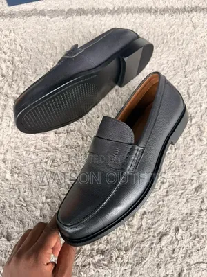 Men's Leather Loafers - Black, Coffee, Grey