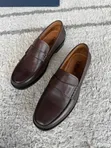 Viatu vya Ngozi vya Wanaume - Loafers Nyeusi, Kahawia, Kijivu - 5