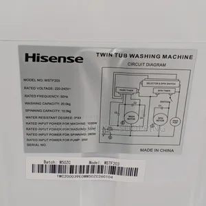 Hisense 20kg Twin Tub Washing Machine