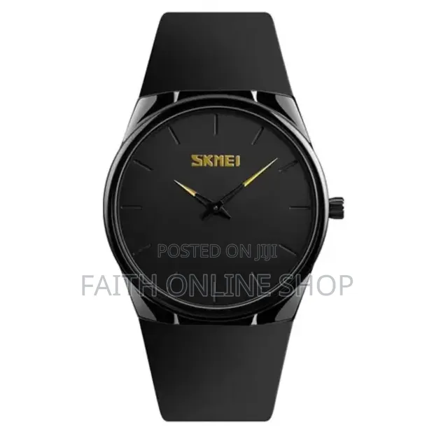 Skmei 1601 Casual Elegant Slim Dial Quartz Watch – 30m Waterproof - 1