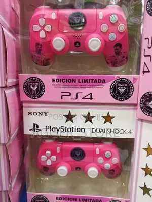 PS4 DualShock 4 Wireless Controller - Messi Inter Miami Pink