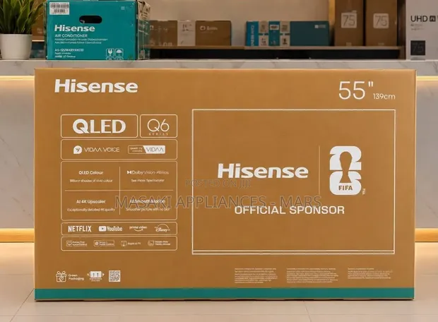 Hisense 55" QLED 4K Smart TV Mpya Kabisa (55Q6Q) - 1