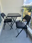 Foldable Table with 2 Chairs - 2