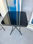 Foldable Tempered Glass Table - 2