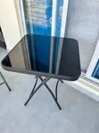 Foldable Tempered Glass Table - 3