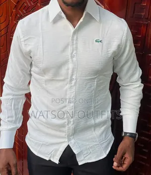 Lacoste Men's Multicolor Linen Shirts - Brand New
