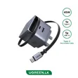Ugreen 45W Nexode Pro GaN Fast Charger with Retractable Cable - 1