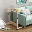 Adjustable Height Laptop Table with Lockable Wheels - 1