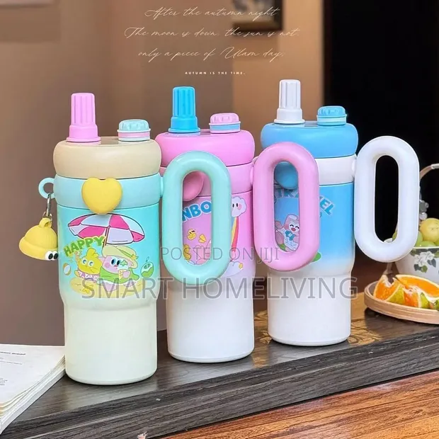 Kids' Kawaii Rainbow Sip Tumbler - 850ml - 1
