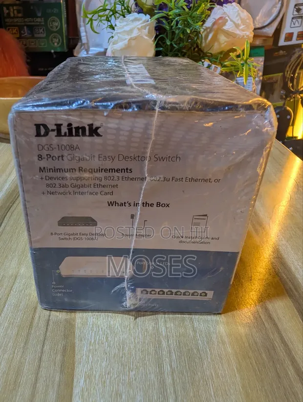 D-Link DGS-1008A 8-Port Gigabit Desktop Switch - 1