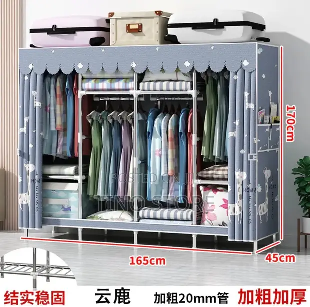 Portable Fabric Wardrobe / Canvas Clothes Closet - 1