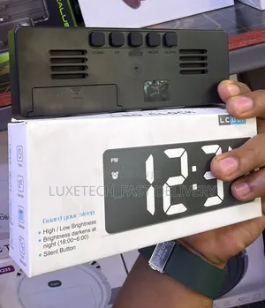 Smart LED Digital Alarm Clock - Time, Date, Temp