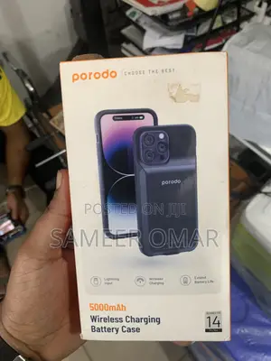 Porodo Wireless Charging Battery Case for iPhone 14 Pro/Pro Max