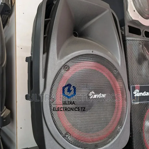 Sundar Portable Rechargeable Speaker with Wireless Mic (12-Inch) - 1