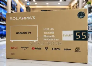 Solarmax 55-Inch Smart Frameless TV