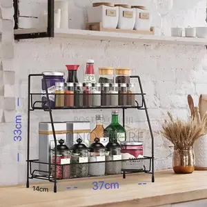 2-Tier Countertop Spice Rack Organizer