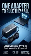 Lenovo 65W USB-C Laptop Charger - 1