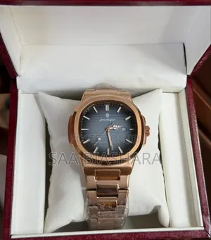 Poedagar 613 Luxury Watch - Rose Gold & Blue