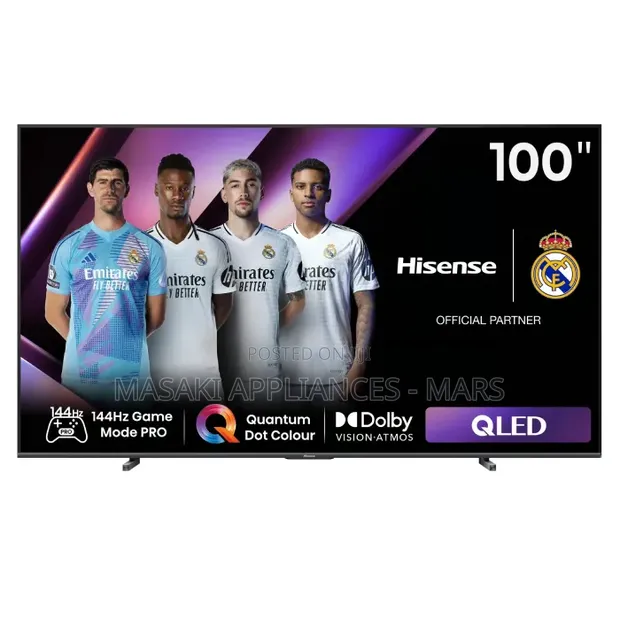 Brand New Hisense 100" QLED Smart TV 100E7N (144Hz) - 1