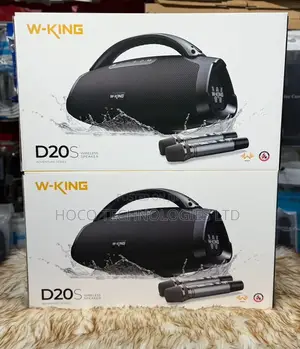 W-King D20s 140W Bluetooth Speaker with 2 Wireless Mics