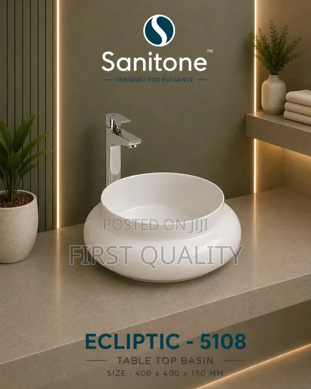 Doyin Ceramic Beseni la Kunawia Mikono 5108 - Countertop - 1