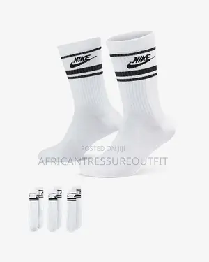 Nike & Adidas Crew Socks - Ribbed Design