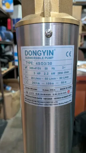 Dongyin Submersible Pump 3hp 3-Phase (2-inch Inlet/Outlet)