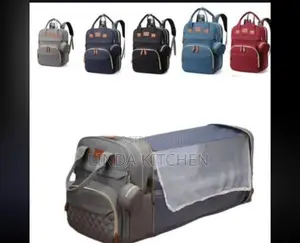 Diaper Bag Backpack with Foldable Crib