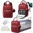 Diaper Bag Backpack with Foldable Crib - 2