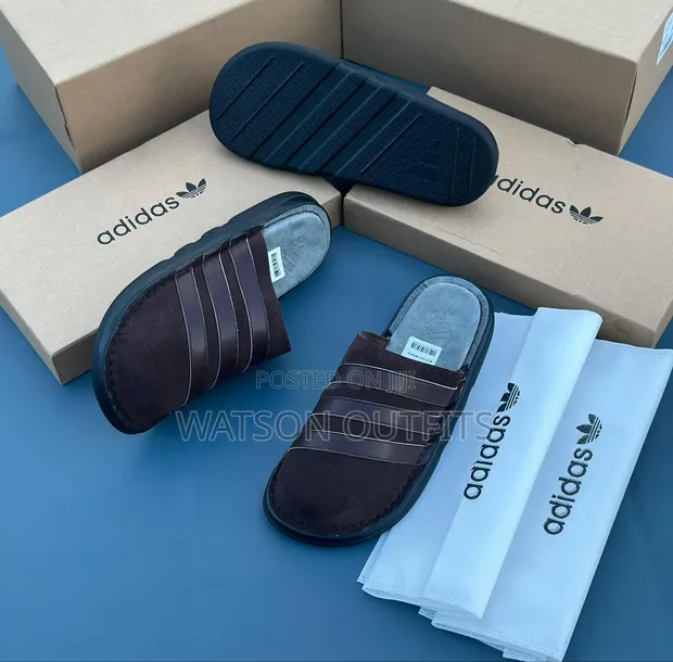 Tommy & Adidas Men's Classic Leather Sandals - 1