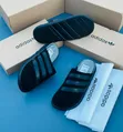 Tommy & Adidas Men's Classic Leather Sandals - 5