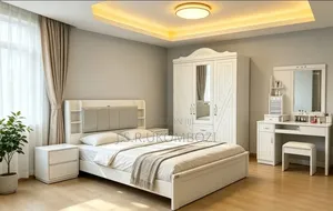 Modern White Bedroom Set - No Mattress