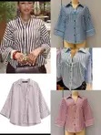Zara Women's Classic Long Sleeve Dress Shirts - 5