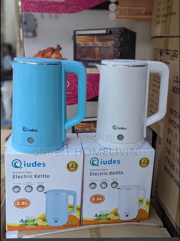 Qiudes Stainless Steel Electric Kettle (FK-0306) - 2.2L - 1