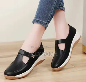 Women's Leather Flats Shoes