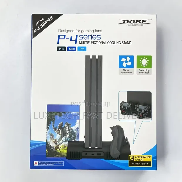 DOBE Multifunctional PS4 Cooling Stand with Controller Charging Dock - 1