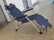 Blue Portable Folding Beach Chair with Steel Frame - 1